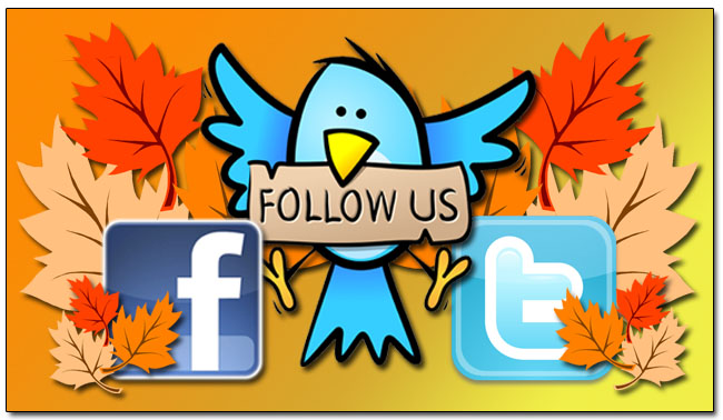 Follow us on your favorite social media site!!