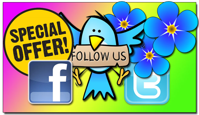 Follow us on your favorite social media site!!