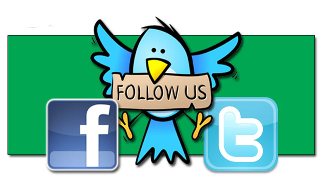 Follow us on your favorite social media site